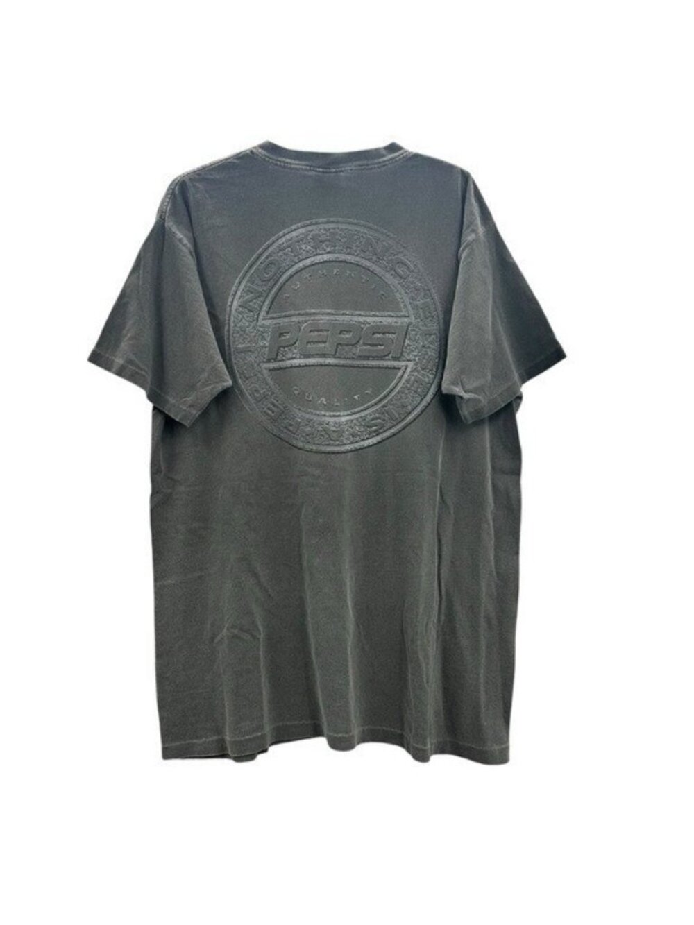 Vintage Nothing Is A Pepsi Graphic T-Shirt L/XL Gray Single Stitch Short Sleeve